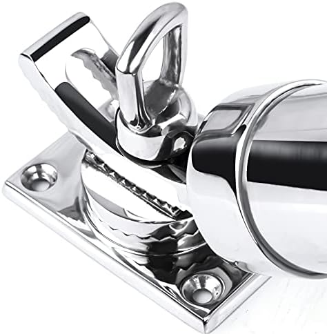 Deck Mount Fishing Rod Holder, Marine Grade Stainless Steel Adjustable Fishing Rod Holders, Support for Marine Boat Yacht
