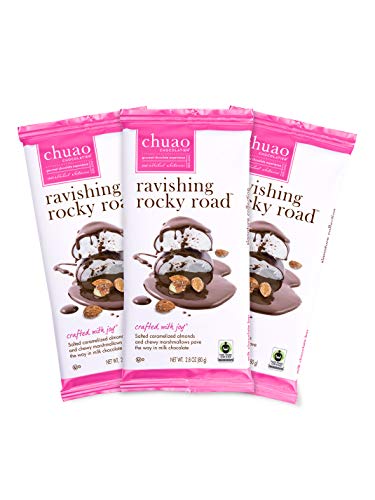 Chuao Chocolatier - Gourmet Almond Marshmallow Artisan No Preservatives Milk Chocolate Bars, 3 Pack, 1.0 Ounce Bars