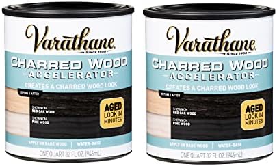 Varathane Weathered Wood Gray Accelerator | Aged Wood Effect, Rustic & Reclaimed Appearance, Interior Furniture, Décor & DIY Projects, Quart