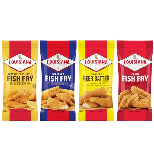 Louisiana Fish Fry Seafood Breading Variety - Pack of 4