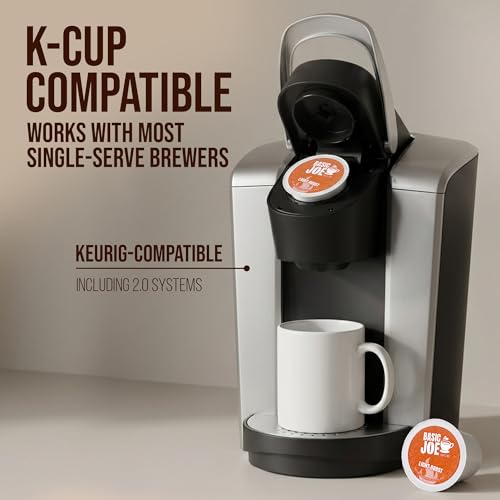 Basic Joe Coffee Pods, Medium Roast, 80 Count K-Cup, 100% Arabica