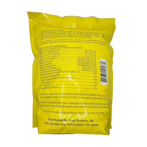 Real Growers Recharge 16oz – Mycorrhizae & Soil Microbes Instant Compost Tea for Root Growth, Transplant Support & Nutrient Uptake