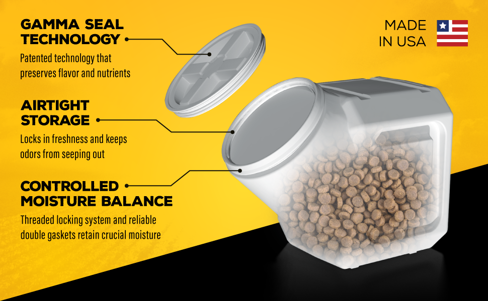 Gamma Seal Technology, Airtight Storage, Controlled Moisture Balance