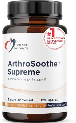 Designs for Health ArthroSoothe Supreme - Joint Support Supplement for Adults with Glucosamine Sulfate, Quercetin, Green Lipped Mussel, MSM