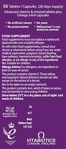 Vitabiotics Wellwoman Plus Tablets 56 Capsules