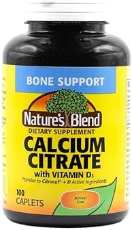 Nature's Blend Calcium Citrate with D3 100 Cplts