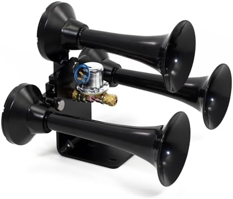 Hornblasters Bandit 228H 2-Gallon All-In-One Air Horn Kit - 3 Trumpets - Easy Install
