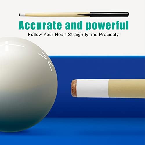 2 Pieces 19Inch Mini Cue Stick Pool Cue Hardwood Billiard Cue Stick for Kids