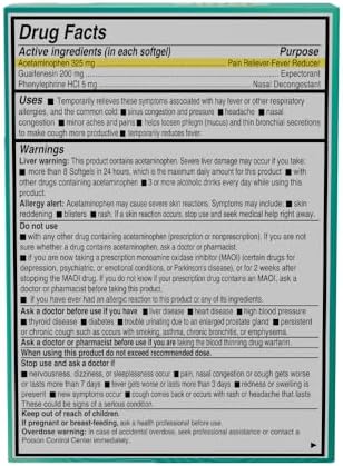 AXIV Sinus Severe + Mucus Relief, Non-Drowsy, Loosens Mucus, Maximum Strength Relief of Pain, Pressure, Congestion, & Headache Ease, 24 Softgels.