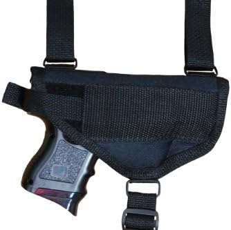 Barsony New Concealment Shoulder Holster w/Double Mag Pouch Compact 9mm 40 45