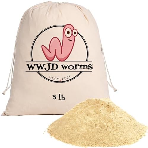 Mineral Rich Worm Food for Nightcrawlers and Red Wigglers, 10 Pound | Nutrient Blend Compost Starter, Boosts Composting Efficiency and Alkaline pH, Promotes Healthy Food & Balanced Worm Bins