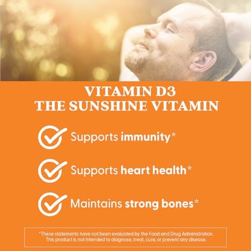 Doctor's Best Vitamin D3 2000 IU Softgels for Men & Women - Vitamin D Supplement for Immune System & Heart Health Support, 50 mcg per Serving, Vit D 3