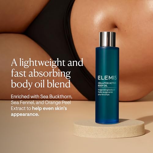 ELEMIS Cellutox Active Body Oil Fast-Absorbing Body Massage Oil | with Essential Oils, Deeply Nourishing & Moisturizing Skin Oil