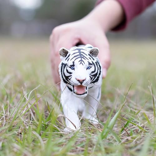 Safari Ltd. White Siberian Tiger Figurine - Detailed 10" Plastic Model Figure - Fun Educational Toy for Boys, Girls & Kids Ages 3+