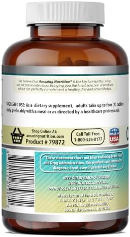 Amazing Formulas Calcium Citrate 1000 Mg | Tablets Supplement | Non-GMO | Gluten-Free | Made in USA (1 Pack | 240 Count)