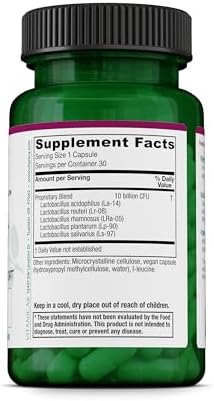 Vitanica FemEcology - Vaginal Microflora Health Support with Probiotics Including L. Reuteri, L. Salivarius