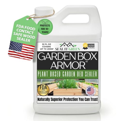 Garden Box Sealer | FDA Food Contact Safe Plant-Based Wood Sealant for Raised Bed