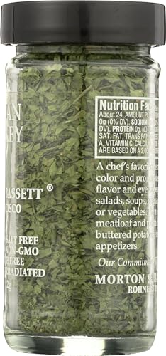 Morton & Bassett Italian Parsley, 0.4oz – Salt-Free, Non-GMO, Spice for All Purpose Cooking