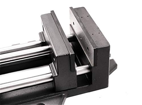 HHIP 3900-0183 Pro-Series High Grade Iron Quick Slide Drill Press Vise, 3" Width x 1.25" Depth Jaw, 3.5" Jaw Opening (Pack of 1), Silver