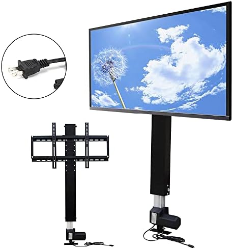 Motorized TV Lift & Mount - Fits 26" to 57" TVs, Remote Control, Adjustable Height, 27.6" Stroke