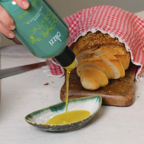 Olizzi Premium Organic Olive Oil Extra Virgin - Award Winning, Early Harvest, Polyphenol Rich, First Cold Pressed, USDA Organic Certified, Kosher