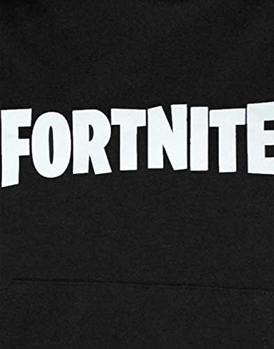 FORTNITE Hoodie Boys Kids Game Hooded Long Sleeve Jumper Black
