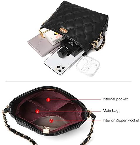 Sivim Small Crossbody Bags for Women Purses Fashion Leather Lightweight Handbags Shoulder Bag