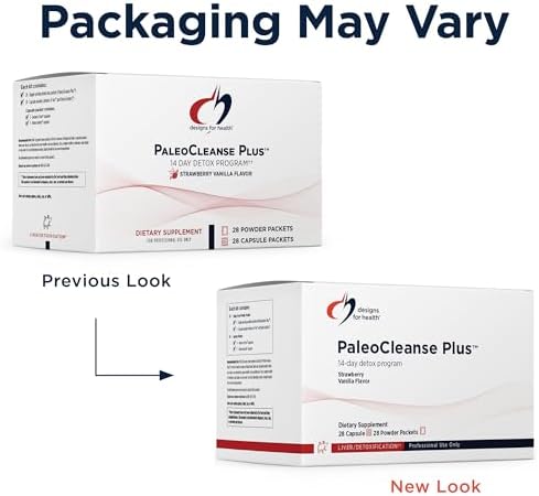 Designs for Health Pure PaleoCleanse Plus 14 Day Detox Program - Beef Protein, Amino-D-Tox + Detox Antioxidant Powder Packets for Immune Support