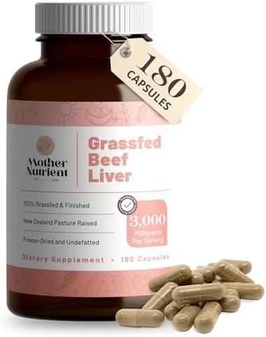 Grass Fed Beef Liver Capsules from Pasture-Raised New Zealand Beef Organs