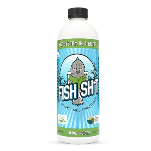 Fish Head Farms Organic Liquid Soil Conditioner, 500ml, Living Biology for Indoor & Outdoor Plants, Root Growth, Nutrient Uptake & Water Efficiency