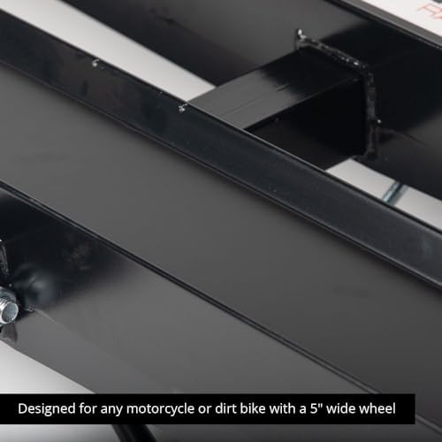 Titan Ramps Dual Motorcycle Carrier with Ramp Extension for 2" Hitch, Fits Motorcycles, Dirt Bikes, Bicycles, and Scooters, 600 Pound Capacity