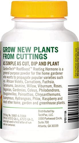 RootBoost Rooting Hormone, Rooting Powder for Plant Cuttings, 2 Ounces | Propagation for indoor and outdoor plants, container gardens and garden ornamentals, contains Hormodin 1