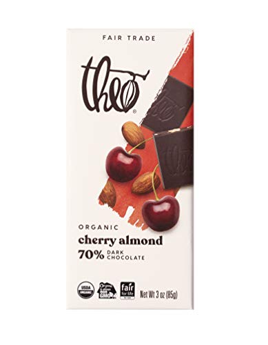 Theo Mint Organic Dark Chocolate Bar, 70% Cacao, 1 Bar | Vegan, Fair Trade
