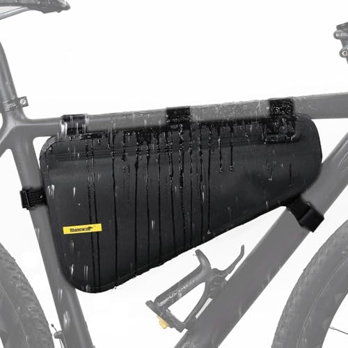 Rhinowalk Bike Frame Bag Bike Triangle Bag Waterproof top Tube Under The Bag, Suitable for Road Mountain Bike Sports, Gravel Bike