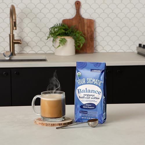 4551058-Four Sigmatic Organic Balance Adaptogen Ground Coffee, 12 Oz
