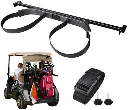Universal Golf Cart Rack, Bag Holder Bracket for Yamaha EZGO Club Car Kits