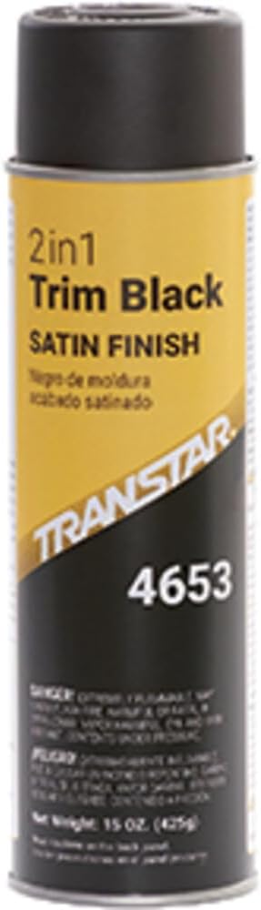 Transtar 4653 Satin Black 2-in-1 Trim Coating - 15 oz.