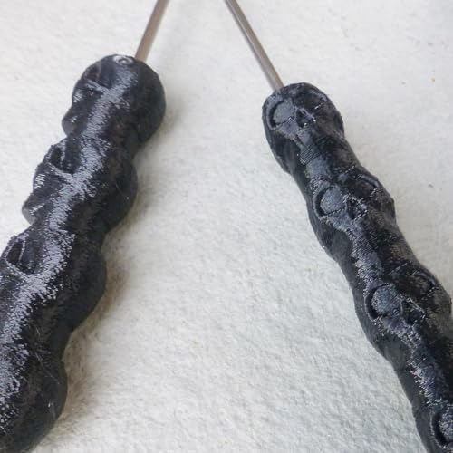 Fire Eating / Fleshing Torches - Rubber Grips, Stainless Steel Shaft, Wick made of Kevlar, By:Trick Concepts