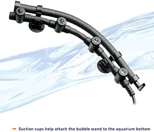 Aqueon Fish Tank Aquarium Flexible LED Accent Light and Bubble Wand, Blue, 14 Inch