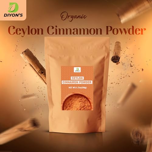 Ceylon Cinnamon Powder 1.7oz (50g) premium grade 100% From Sri Lanka,Packed With resealable Pouch.