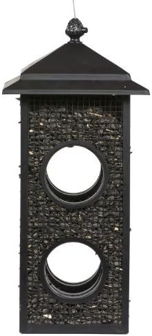Perky-Pet Fly-Thru Wild Bird Feeder, 2 lb Seed Capacity | All-Metal Construction, Mesh Sides