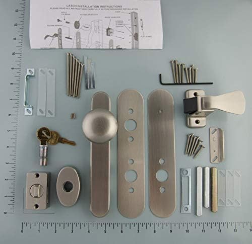 Larson Surface Mount Satin Nickel Storm Door Replacement Hardware Kit