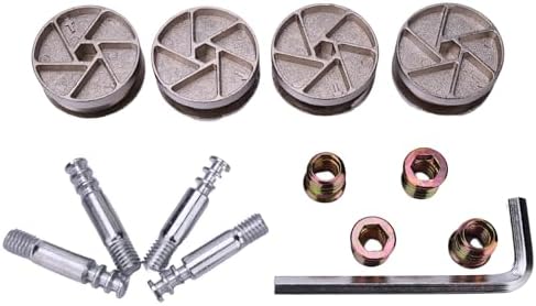 Replacement Heavy Duty Cam Wheel Locks Compatible with IKEA 114670 as Bed Frame Parts for MALM, BRIMNES, BIRKELAND & More (4PCs 35mm Set)
