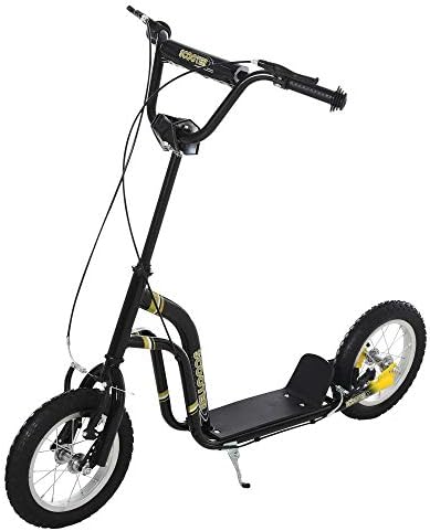 Aosom Kick Scooter with Dual Caliper Brakes Ages 5+ Max Load 220lbs