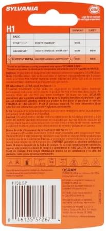 SYLVANIA - H1 SilverStar Ultra - High Performance Halogen Headlight Bulb, High Beam, Low Beam and Fog Replacement Bulb
