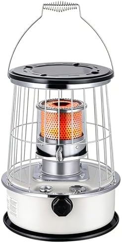 Pomya Indoor Kerosene Heater, 12000BTU Portable Kerosene Heater, Non Electric Indoor Outdoor Space Heaters for Camping, Cooking, Home, Garage