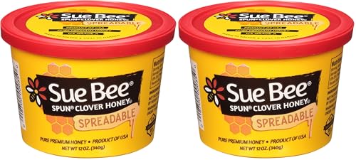 Sue Bee Premium Spun Honey, Pure Honey, Product of USA, US Grade A, Whipped Honey, 12 Ounce (Pack of 1)