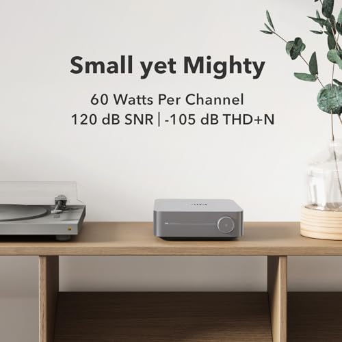 WiiM Amp Pro Streaming Amplifier for TV, Music & Passive Speakers | Upgrade Your Favorite Passive Speakers with Wireless Streaming, Smart Control, and High-quality Sound.