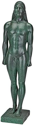 Design Toscano KY71304 Hebe Greek Woman Patron of Youth Indoor/Outdoor Garden Statue, Large Size, 10 inches Wide, 32 inches Tall, Handcast Polyresin, Antique Stone Finish