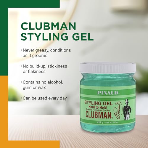 Pinaud Clubman Styling Gel Hard To Hold 16 oz